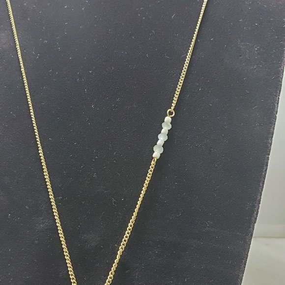 Ruff Hewn gold feather charm necklace - Picture 5 of 8